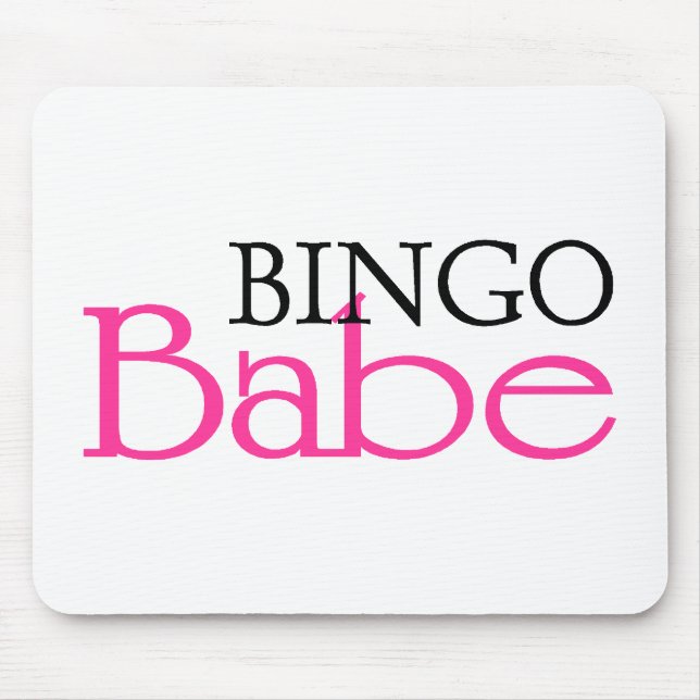 Bingo Babe Mouse Pad (Front)