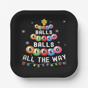 Bingo Balls Bingo All The Way  Paper Plate