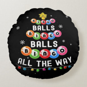 Bingo Balls Bingo All The Way Round Cushion