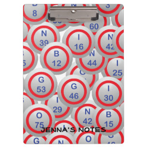 Bingo Balls Clipboard