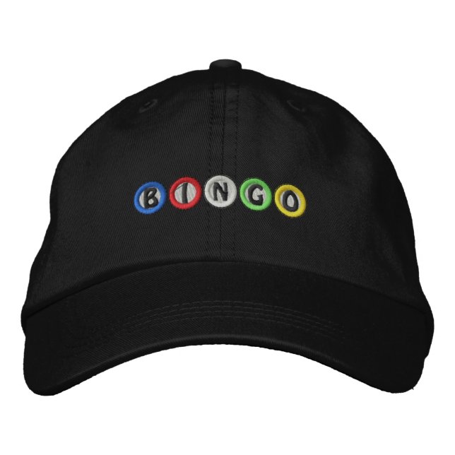 Bingo Balls Embroidered Hat (Front)