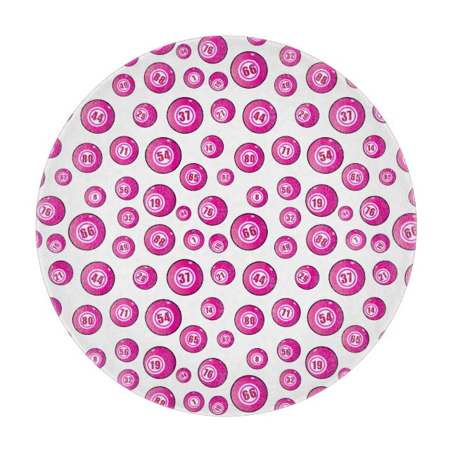 Bingo Balls Fun Cutting Board (Front)