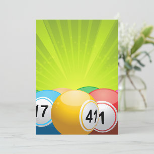 Bingo Balls Invitation