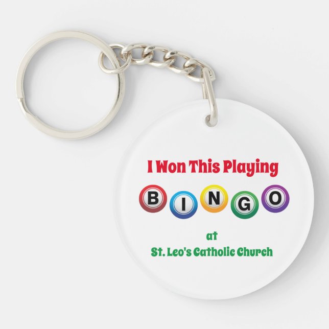 Bingo Balls Keychain (Front)