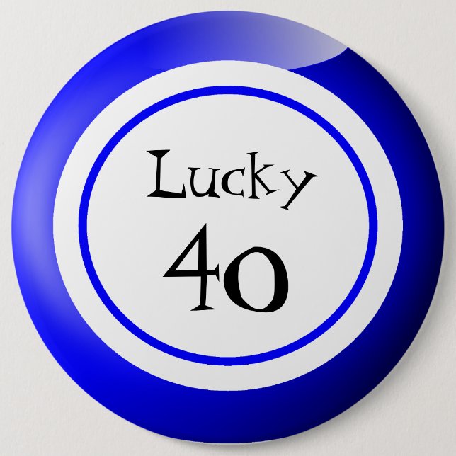 Bingo Balls Lucky Numbers Fun 6 Cm Round Badge (Front)