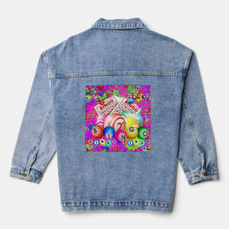 BINGO BINGO Designed By CBDOilPrincess Denim Jacket