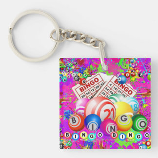 BINGO BINGO Designed By CBDOilPrincess Key Ring