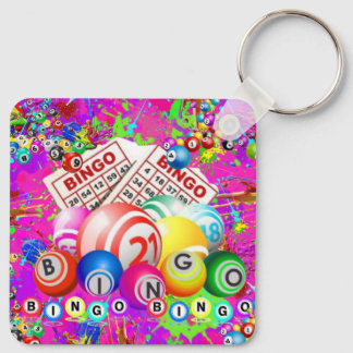 BINGO BINGO Designed By CBDOilPrincess Key Ring