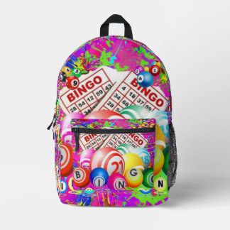 BINGO BINGO Designed By CBDOilPrincess Printed Backpack