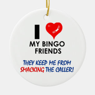 BINGO! Bingo designs for the fabulous player! Ceramic Tree Decoration