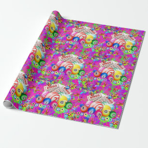BINGO BINGO Splattered Paint CBDOilPrincess Wrapping Paper