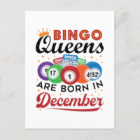 Bingo Birthday Bingo Queens Are Born in December
