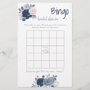 Bingo Bridal Shower Game Card Flyer