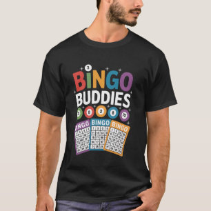 Bingo Buddies Funny Colorful Game Night Design T-Shirt