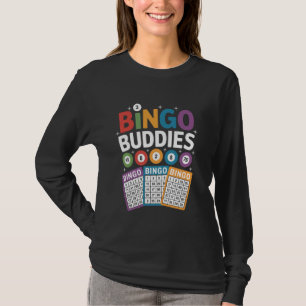 Bingo Buddies Funny Colourful Game Night Design T-Shirt
