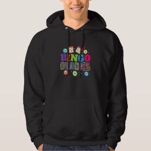 Bingo Buddies Lucky Game Matching Grandma Men Wom Hoodie