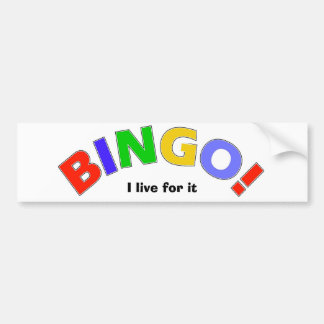 Bingo Bumper Sticker