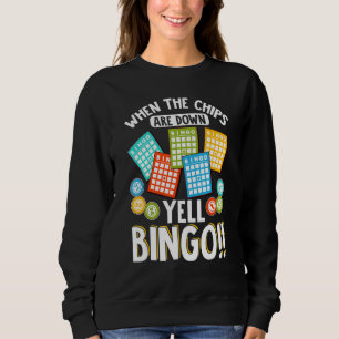 Bingo Caller Player Lucky Bingo 43 Sweatshirt