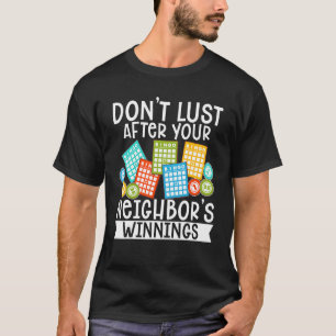 Bingo Caller Player Lucky Bingo 45 T-Shirt