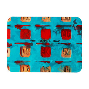 BINGO Card Abstract Impressionism Magnet