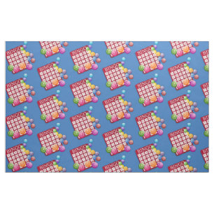 Bingo Card Bingo Balls Fabric