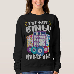 Bingo Card Game Grandma Bingo Player Bingo Cards Sweatshirt