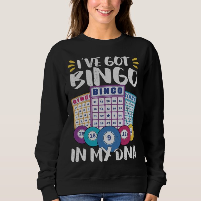 Bingo Card Game Grandma Bingo Player Bingo Cards Sweatshirt (Front)