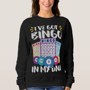 Bingo Card Game Grandma Bingo Player Bingo Cards Sweatshirt
