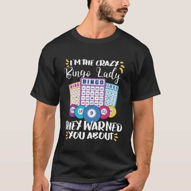 Bingo Card Game Grandma Bingo Player Bingo Cards   T-Shirt (Front)