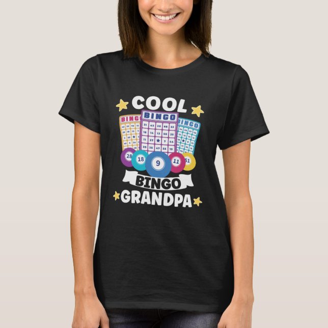 Bingo Card Game Grandma Bingo Player Bingo Cards   T-Shirt (Front)