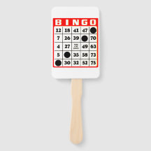 Bingo Card Hand Fan