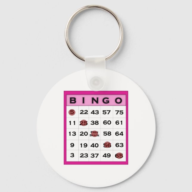 bingo card key ring (Front)