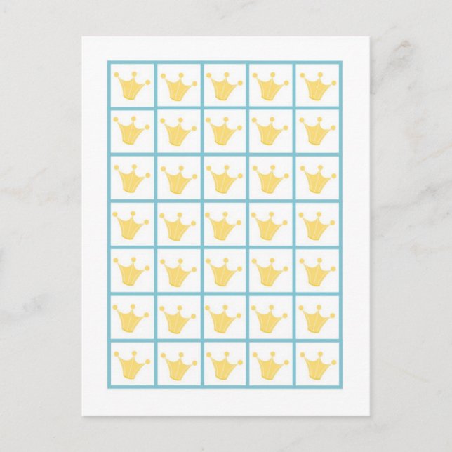 Bingo Card Markers Jungle King Lion Safari Zoo (Front)