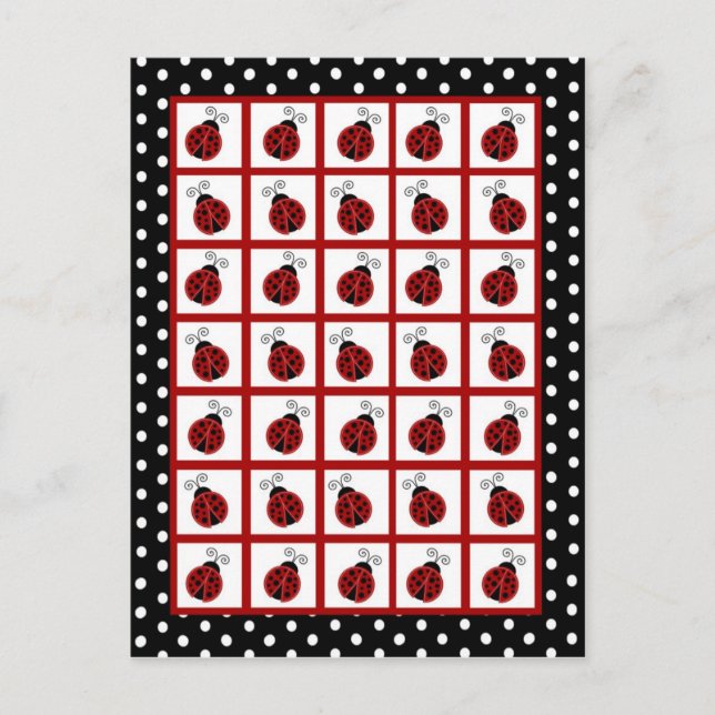 Bingo Card Markers Red Ladybug (Front)