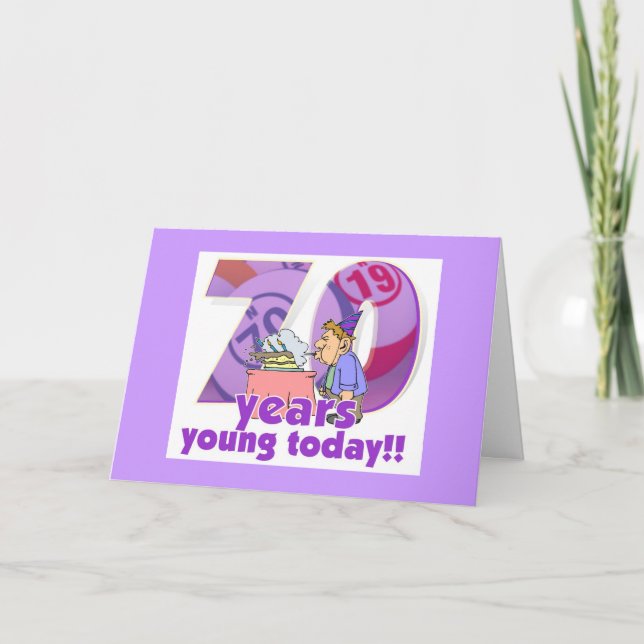 Bingo cards - 70th birthday (Front)