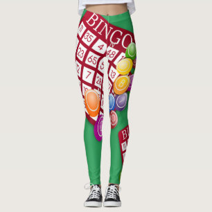 Bingo Cards Design Print Leggings