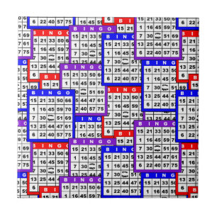 Bingo Cards pattern Tile