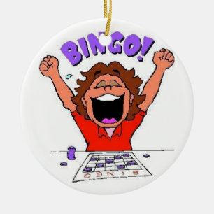 Bingo Ceramic Tree Decoration