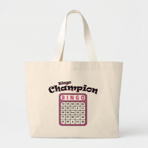 Bingo Champion Large Tote Bag