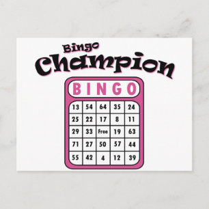 Bingo Champion Postcard