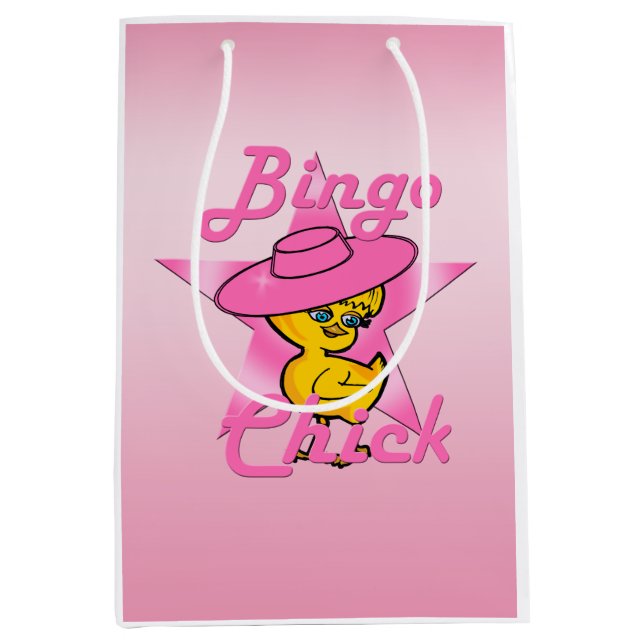 Bingo Chick #8 Medium Gift Bag (Front)