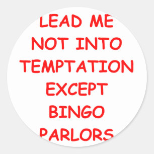 bingo classic round sticker