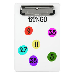 BINGO Clipboard Fun Colorful 