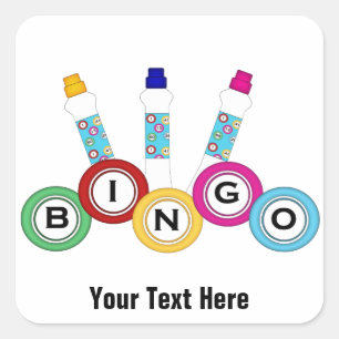 Bingo (customisable) square sticker