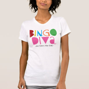 Bingo Diva Ladies Casual Scoop T-Shirt