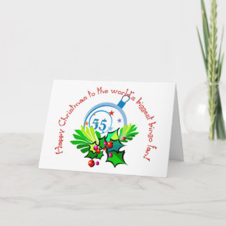 Bingo fan's Christmas card