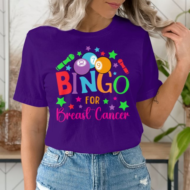Bingo for Breast Cancer, Awareness, Bingo Nights T-Shirt (Creator Uploaded)