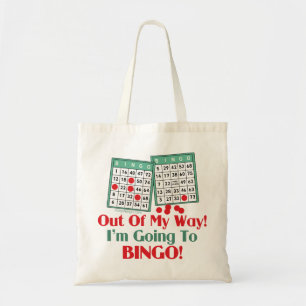 Bingo Funny Saying Tote Bag