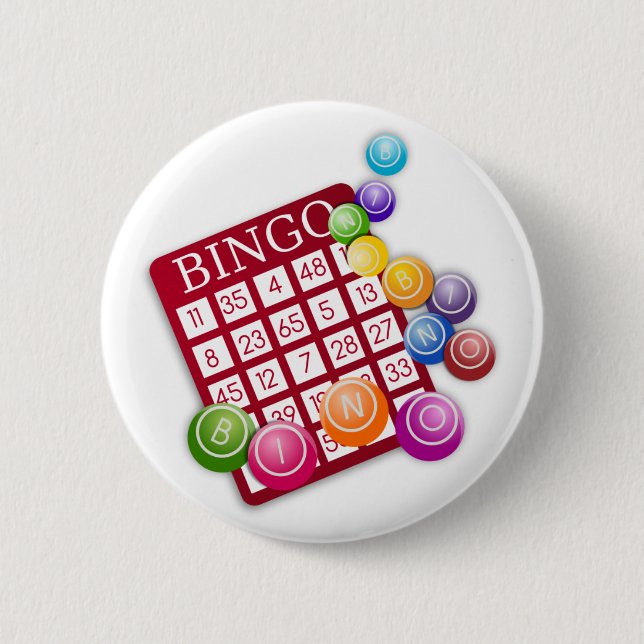 Bingo Game 6 Cm Round Badge (Front)