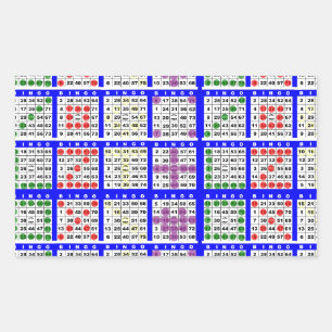 Bingo Game Patterns Large Grid Rectangular Sticker
